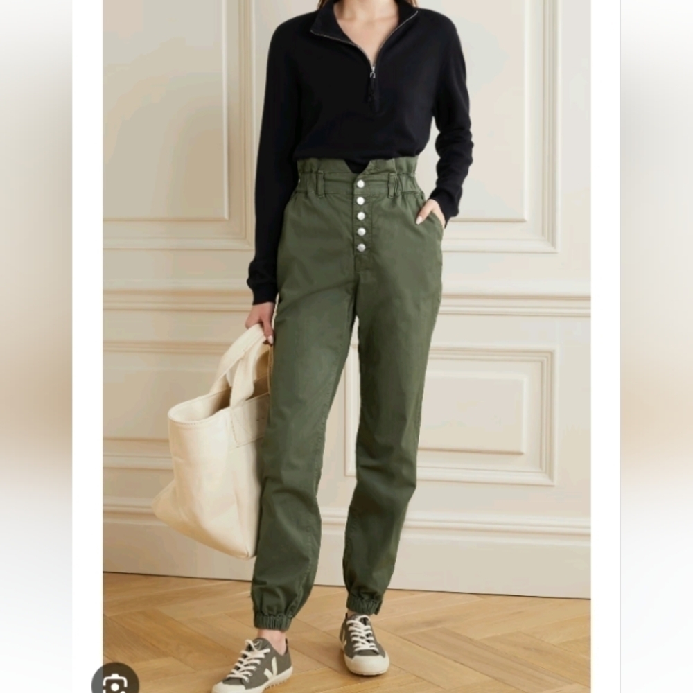 NWT Veronica Beard Tedi high rise tapered leg hem pants sz 31/12